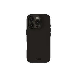 Holdit Coque arrière Silicone iPhone 16 Pro Noir