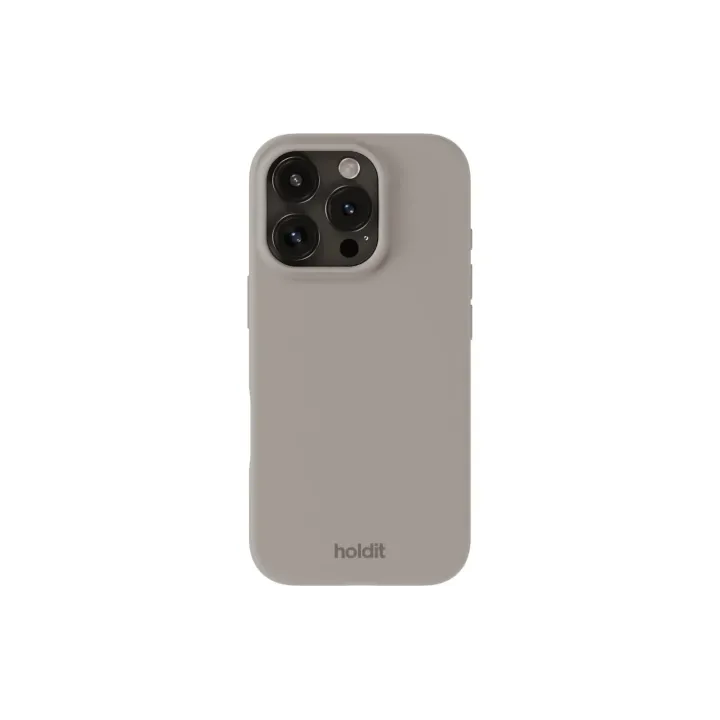 Holdit Coque arrière Silicone iPhone 16 Pro Max Taupe