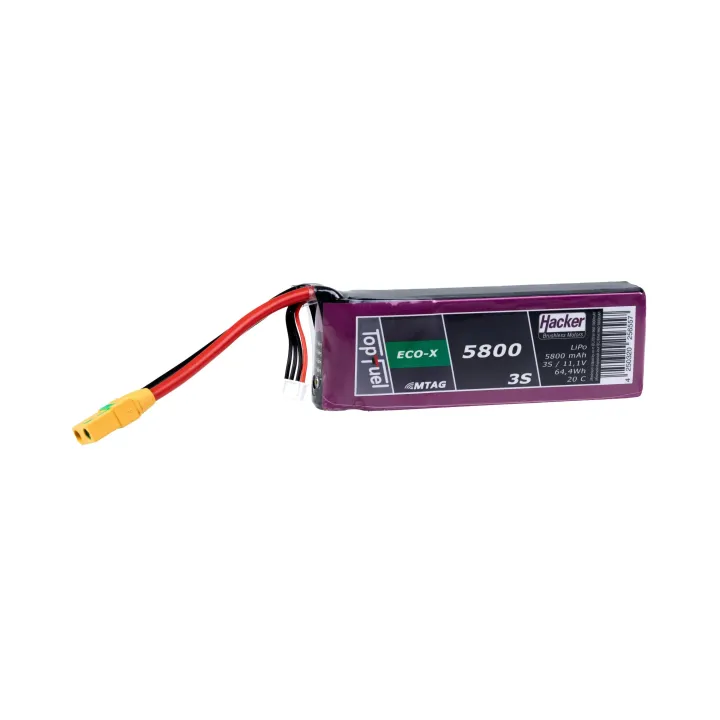 Hacker Batterie RC LiPo 5800 mAh 11.1 V 20C TopFuel ECO-X MTAG