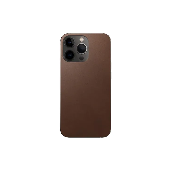 Nomad Leather Skin iPhone 13 Pro Max Marron