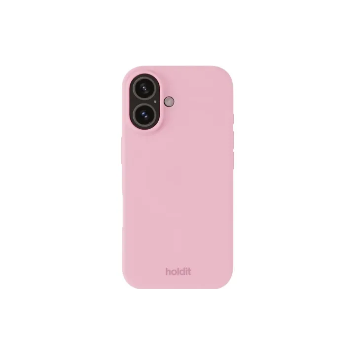 Holdit Coque arrière Silicone iPhone 16 Rose