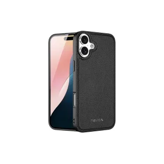 Nevox Coque arrière StyleShell Nylo iPhone 16 Noir