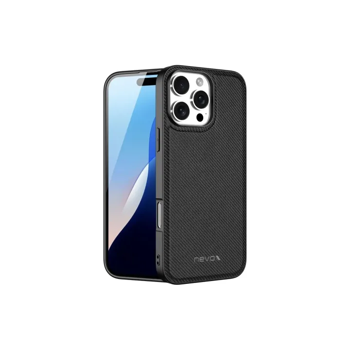 Nevox Coque arrière StyleShell Nylo iPhone 16 Pro Noir