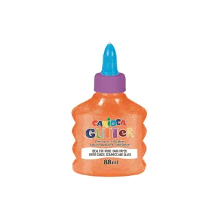 Carioca Colle de bricolage Glitter Neon 88 ml, orange fluo