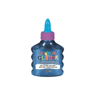 Carioca Colle de bricolage Glitter Glue Spark 88 ml, Bleu