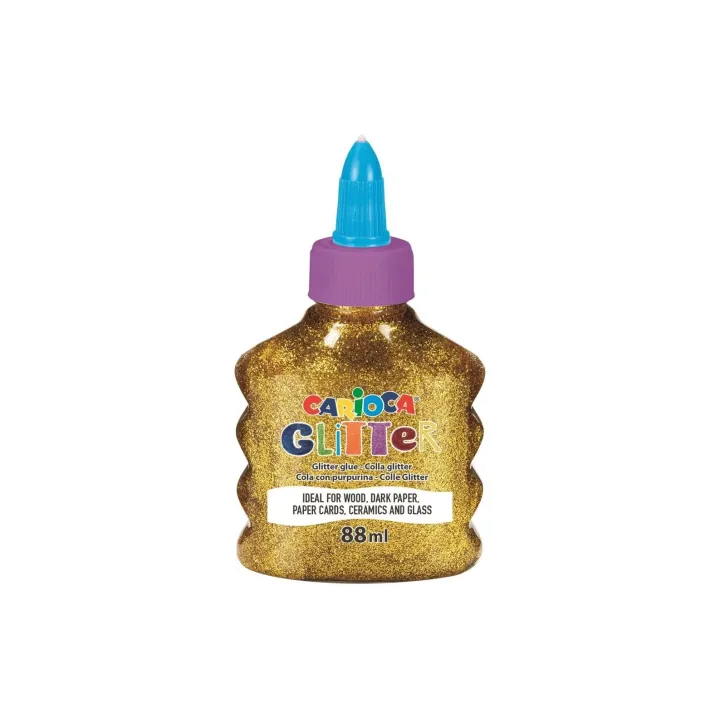 Carioca Colle de bricolage Glitter Glue Spark 88 ml, or