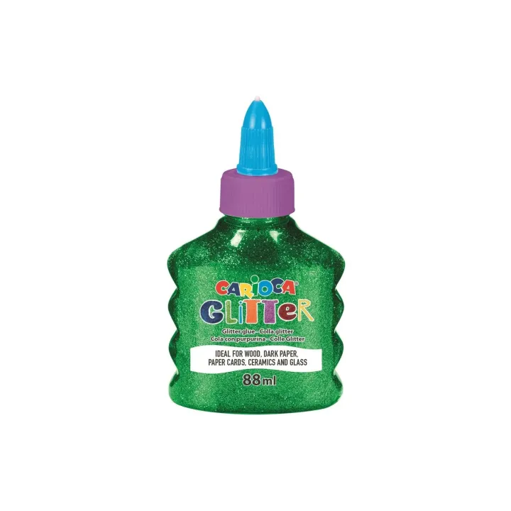 Carioca Colle de bricolage Glitter Glue Spark 88 ml, Vert