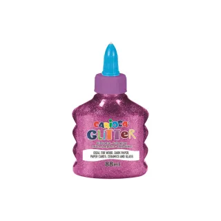 Carioca Colle de bricolage Glitter Glue Spark 88 ml, Rose