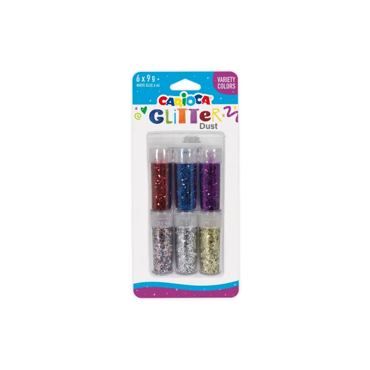 Carioca Jeux de paillettes Variety 6 x 9 g, Multicolore