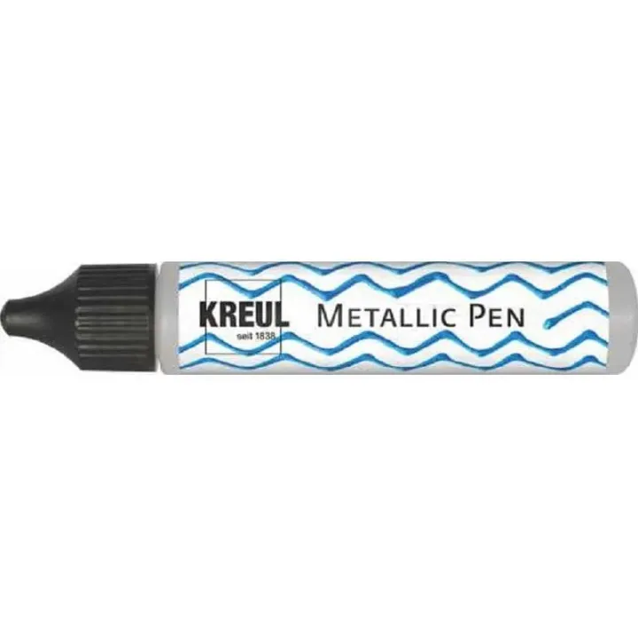 Kreul Peinture à effet Pen Liner Argent métallique, 29 ml