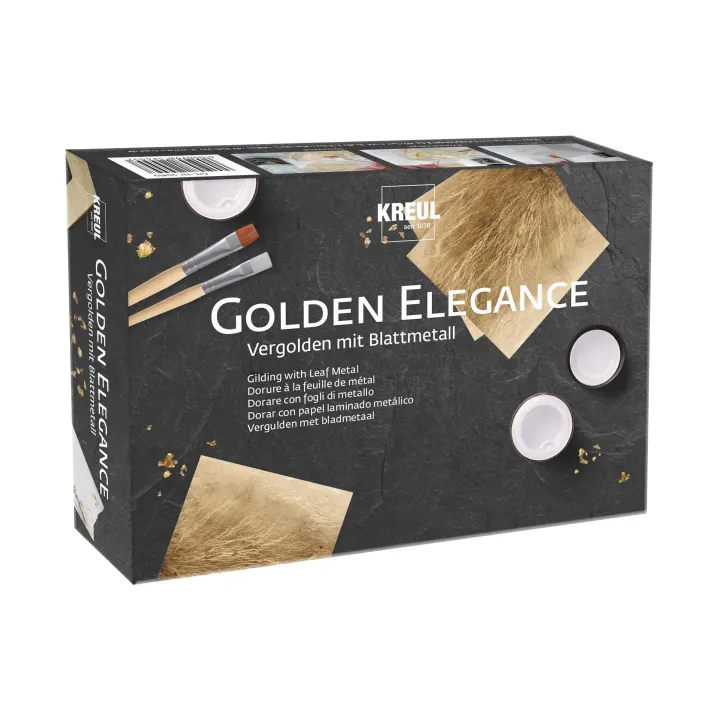 Kreul Peinture pour bricolage Set Golden Elegance 5 pièces