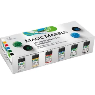 Kreul Peinture marbrée Set de couleurs de base 20 ml x 6 pièces