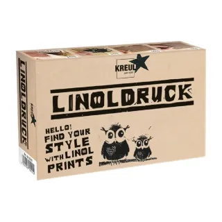 Kreul Peinture pour bricolage Kit dimpression sur linoléum 6 pièces