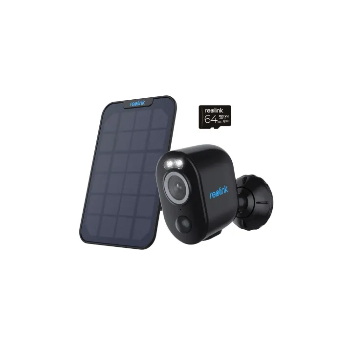 Reolink Caméra réseau Argus B330 avec panneau solaire + Micro-SD 64 Go