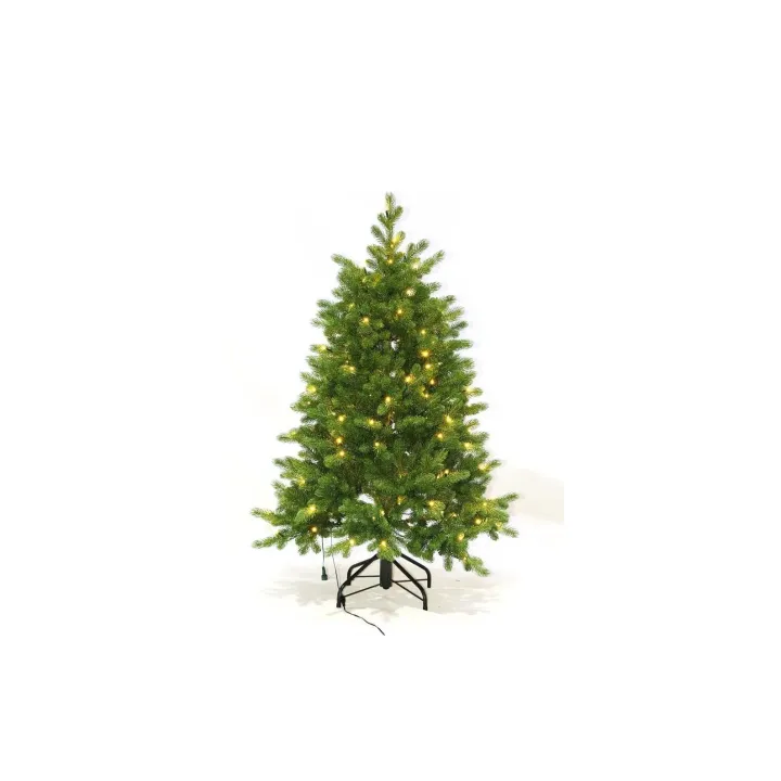 Botanic-Haus Sapin de Noël De Luxe 200 LEDs Forme facile, 120 cm