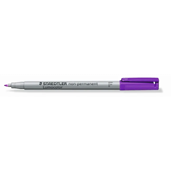 Staedtler Stylo à feuilles Lumocolor 316 F Violet, soluble dans leau, 10 pièces