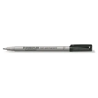 Staedtler Stylo à feuilles Lumocolor 316 F Noir, soluble dans leau, 10 pièces