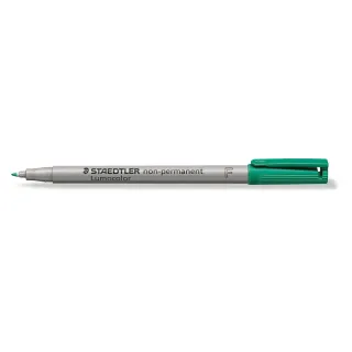 Staedtler Stylo à feuilles Lumocolor 316 F Vert, soluble dans leau, 10 pièces