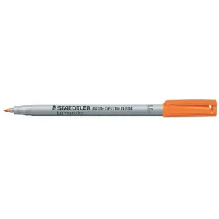 Staedtler Stylo à feuilles Lumocolor 316 F Orange, soluble dans leau, 10 pièces