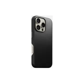 Nomad Coque arrière Traditional Leather iPhone 16 Pro Noir