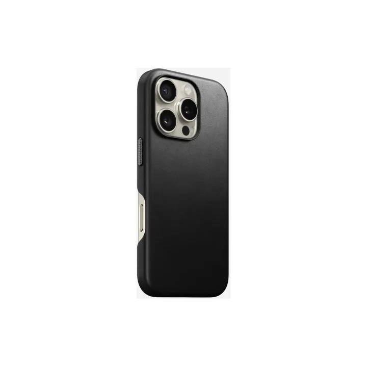 Nomad Coque arrière Traditional Leather iPhone 16 Pro Noir