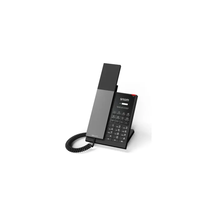 snom Téléphone de bureau HD350A, téléphone analogique pour hôtel Noir