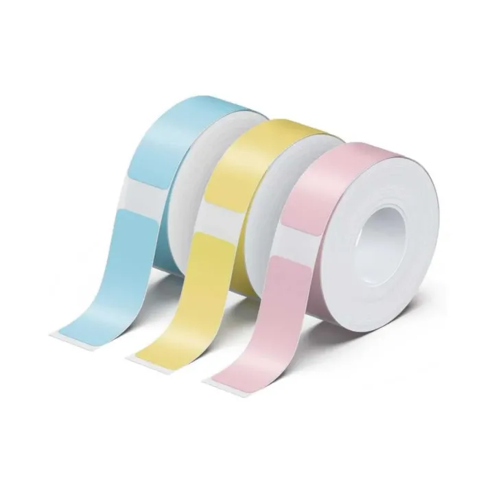 Peach Ruban d’étiquettes LabelRolls PE101 Noir sur Tricolor