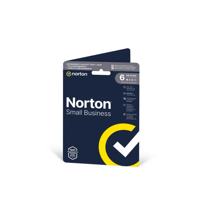 Norton Small Business 2.0 ESD, 6 Devices, 1 an, 250GB de mémoire cloud