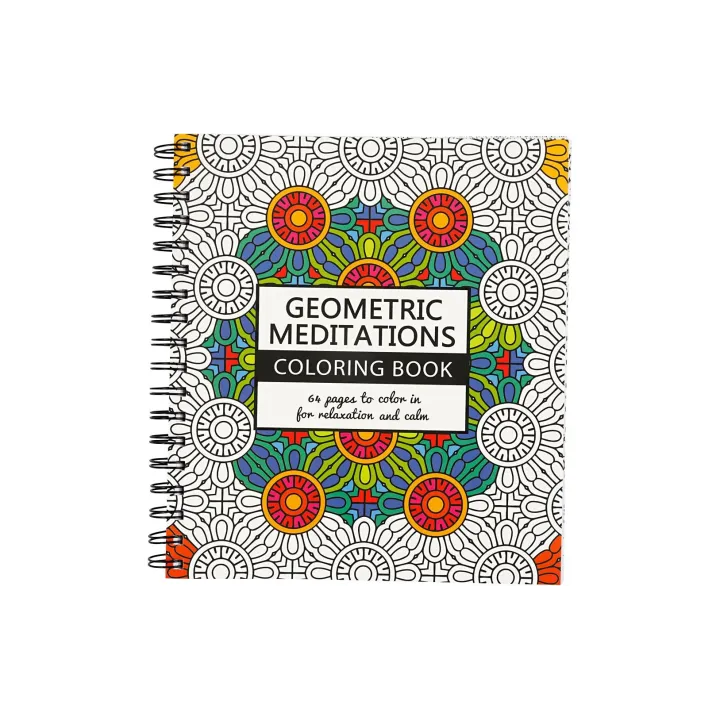 Creativ Company Cahier à colorier Méditation géométrique 19.5 x 23 cm, 64 pages