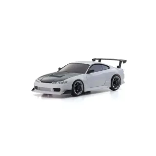 Kyosho Mini Z MA020 Nissan Silvia S15 GT 1:27, Blanc, ARTR