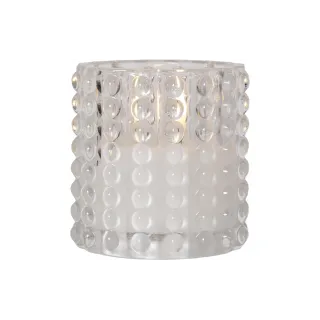 Star Trading Bougie LED Flamme Dotty, Transparent, 10 cm