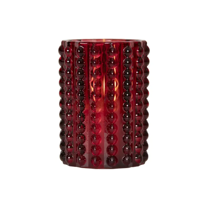 Star Trading Bougie LED Flamme Dotty, rouge, 12.5 cm