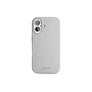 Vonmählen Coque arrière Soft Silicone iPhone 16 Light Gray