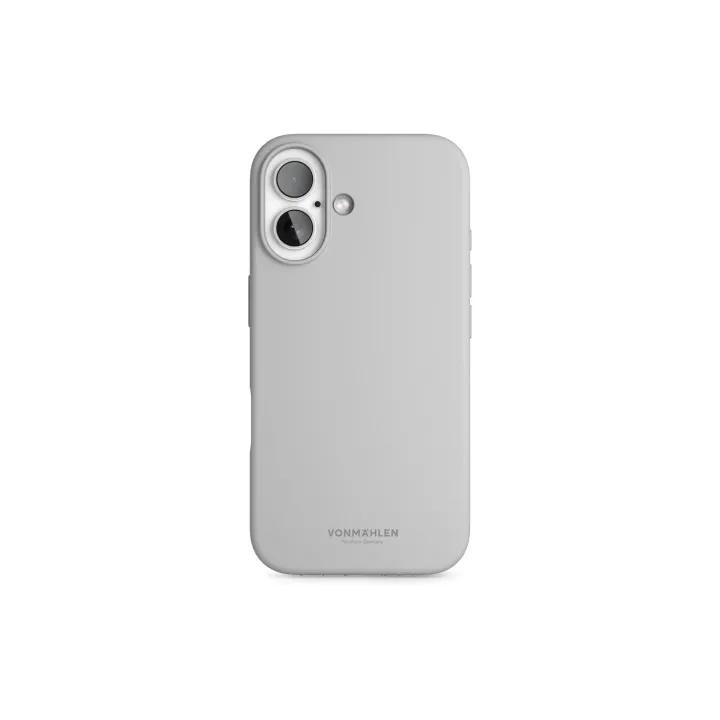 Vonmählen Coque arrière Soft Silicone iPhone 16 Light Gray