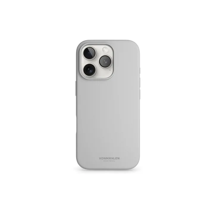 Vonmählen Coque arrière Soft Silicone iPhone 16 Pro Light Gray