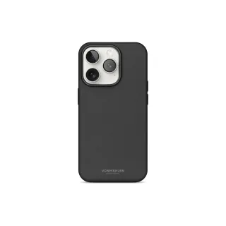 Vonmählen Coque arrière Like Leather iPhone 16 Pro Max Noir