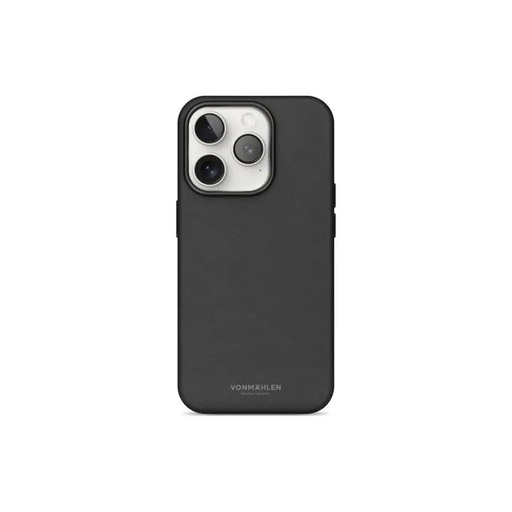 Vonmählen Coque arrière Like Leather iPhone 16 Pro Max Noir