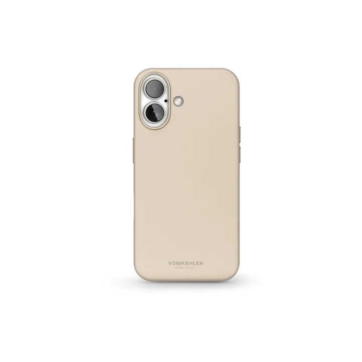 Vonmählen Coque arrière Like Leather iPhone 16 Beige